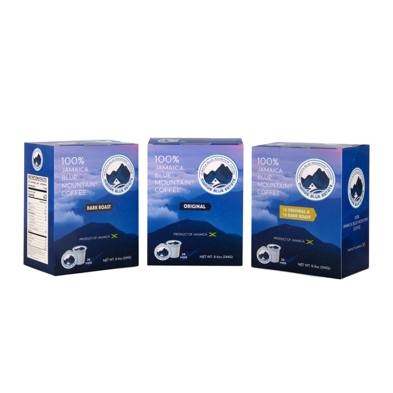 Jamaica Blue Mountain Coffee Pods — 24 K-Cup Pack