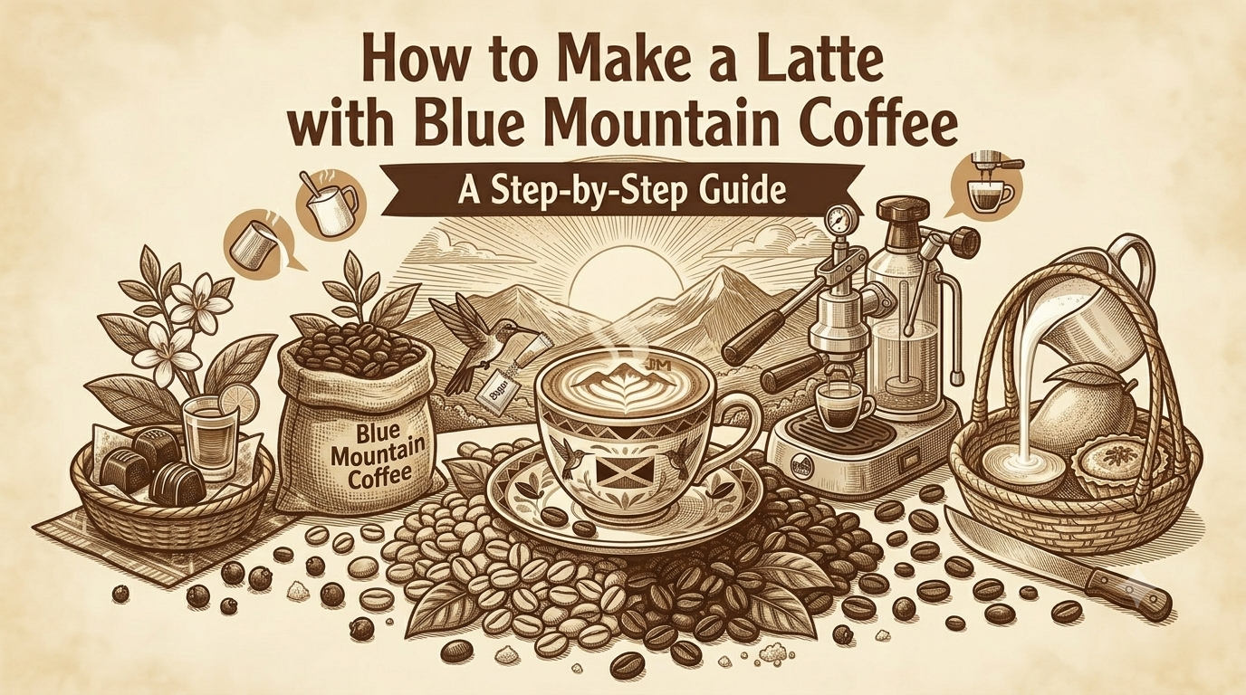 How to Make a Latte with Blue Mountain Coffee