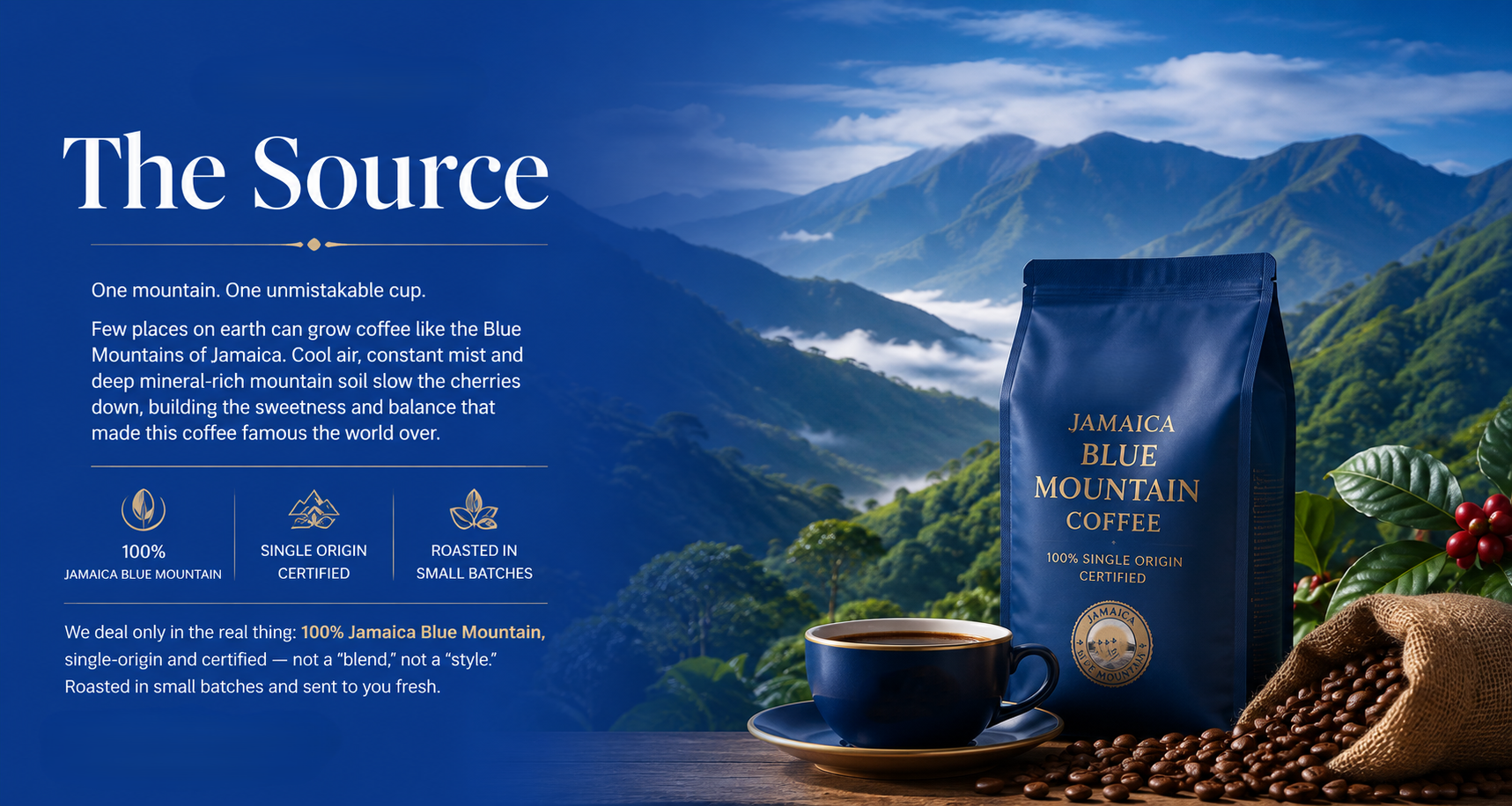 Jamaica Blue Mountain Coffee Banner
